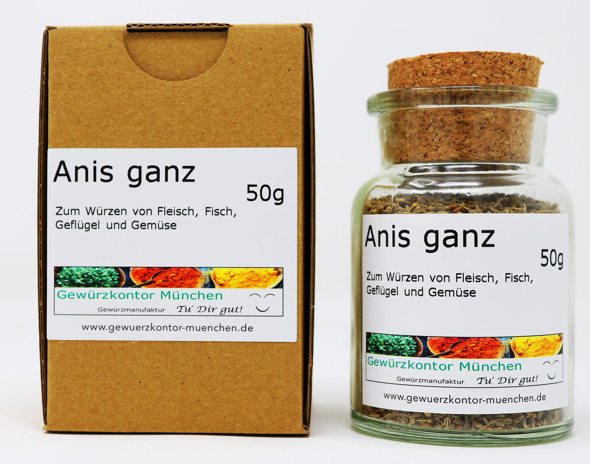 Anis Ganz 50g Glas + Karton