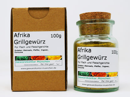 Afrika Grillgewürz mit Karton