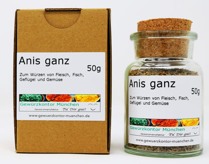 Anis Ganz 50g Glas + Karton