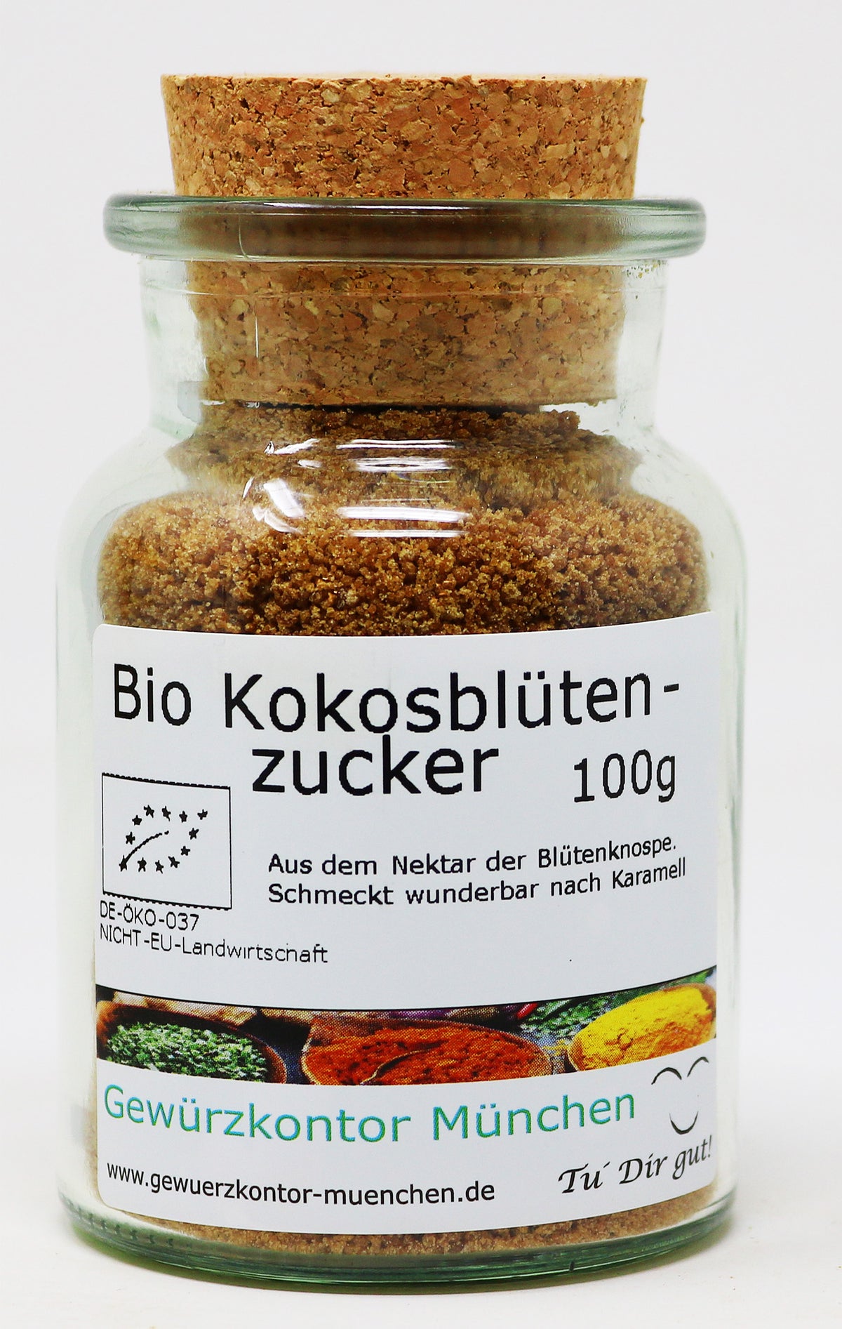 Bio Kokosbltenzucker 100g Glas