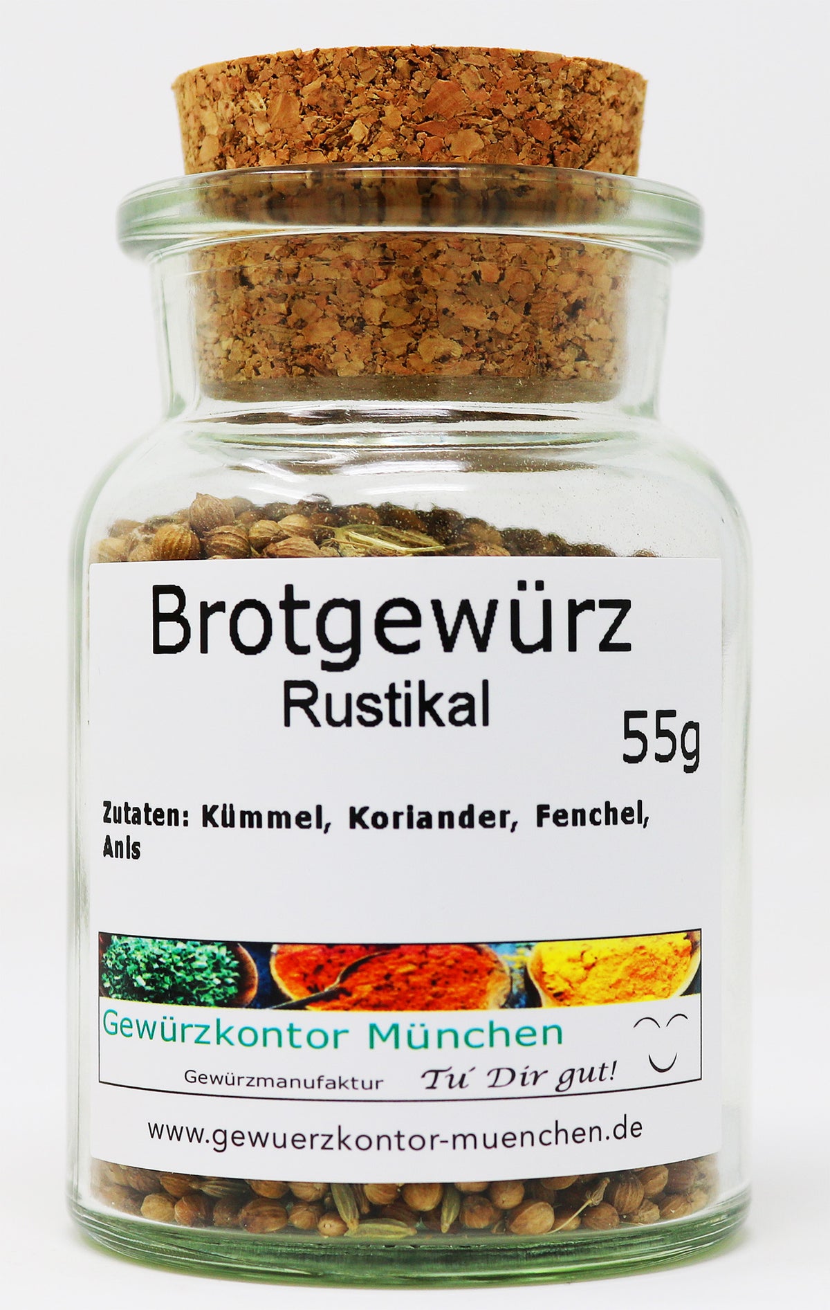 Brotgewürz Rustikal 55g Glas