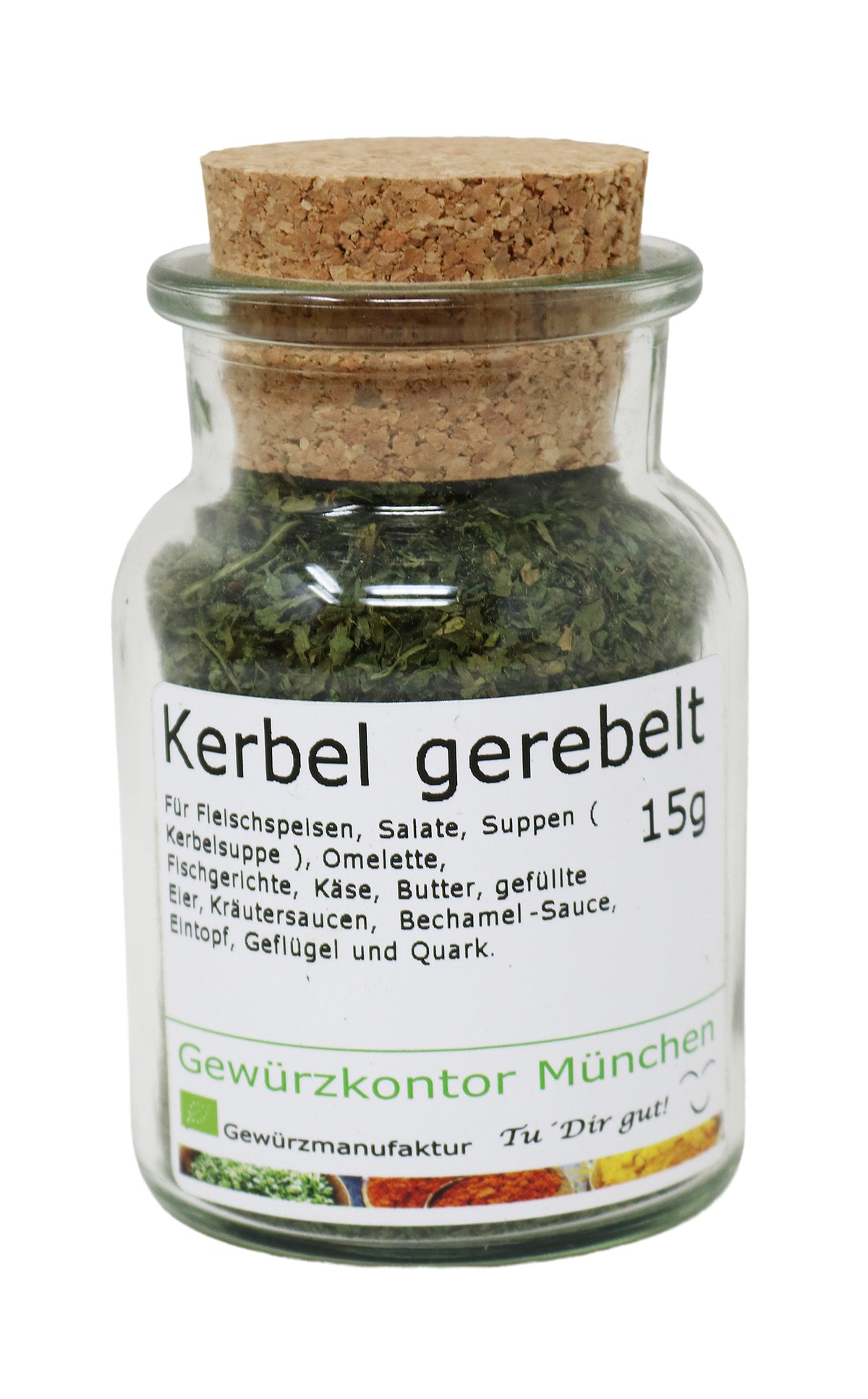 Kerbel gerebelt 15g im Glas
