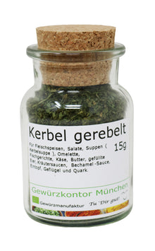 Kerbel gerebelt 15g im Glas