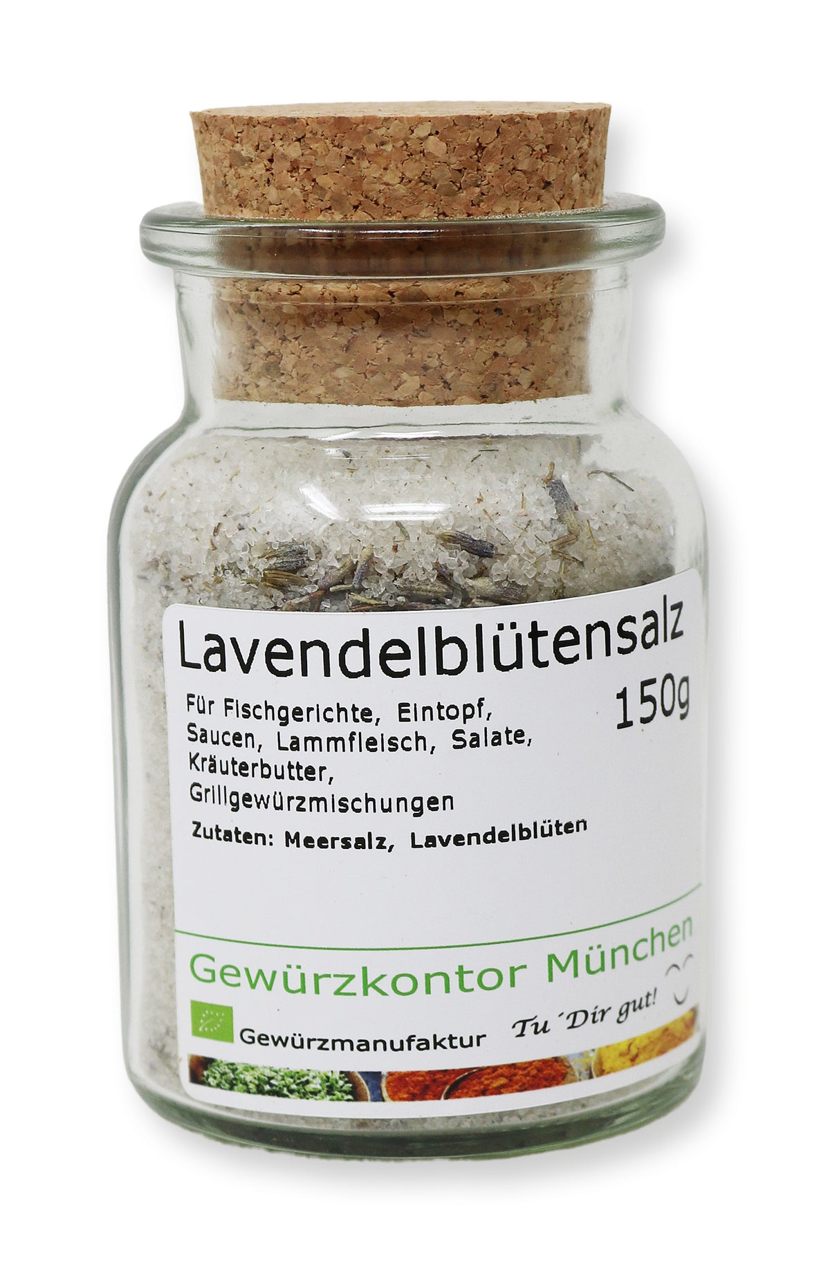Lavendelbltensalz 150g Glas
