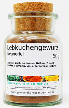 Lebkuchengewürz Neunerlei 60g Glas