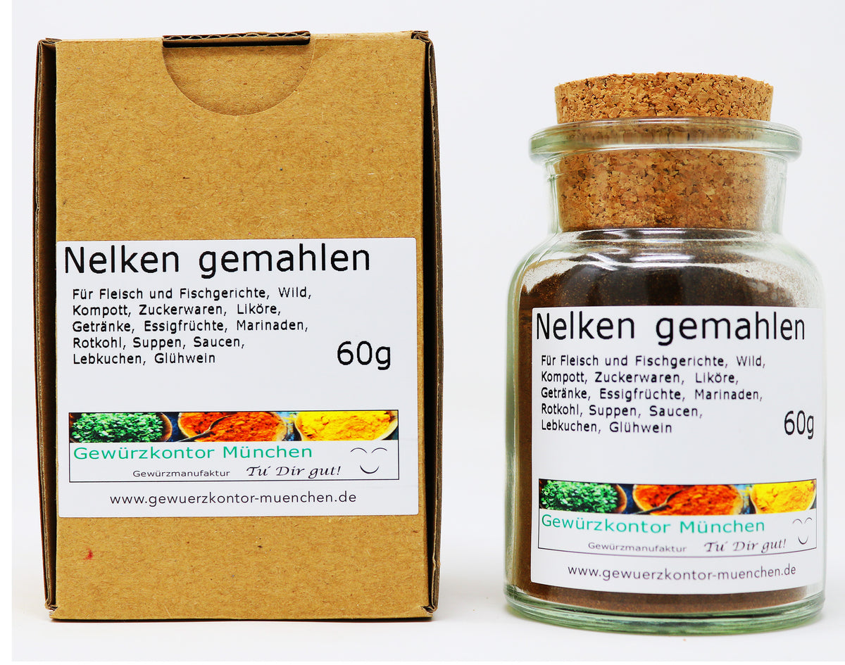 Nelken gemahlen 60g Glas + Karton