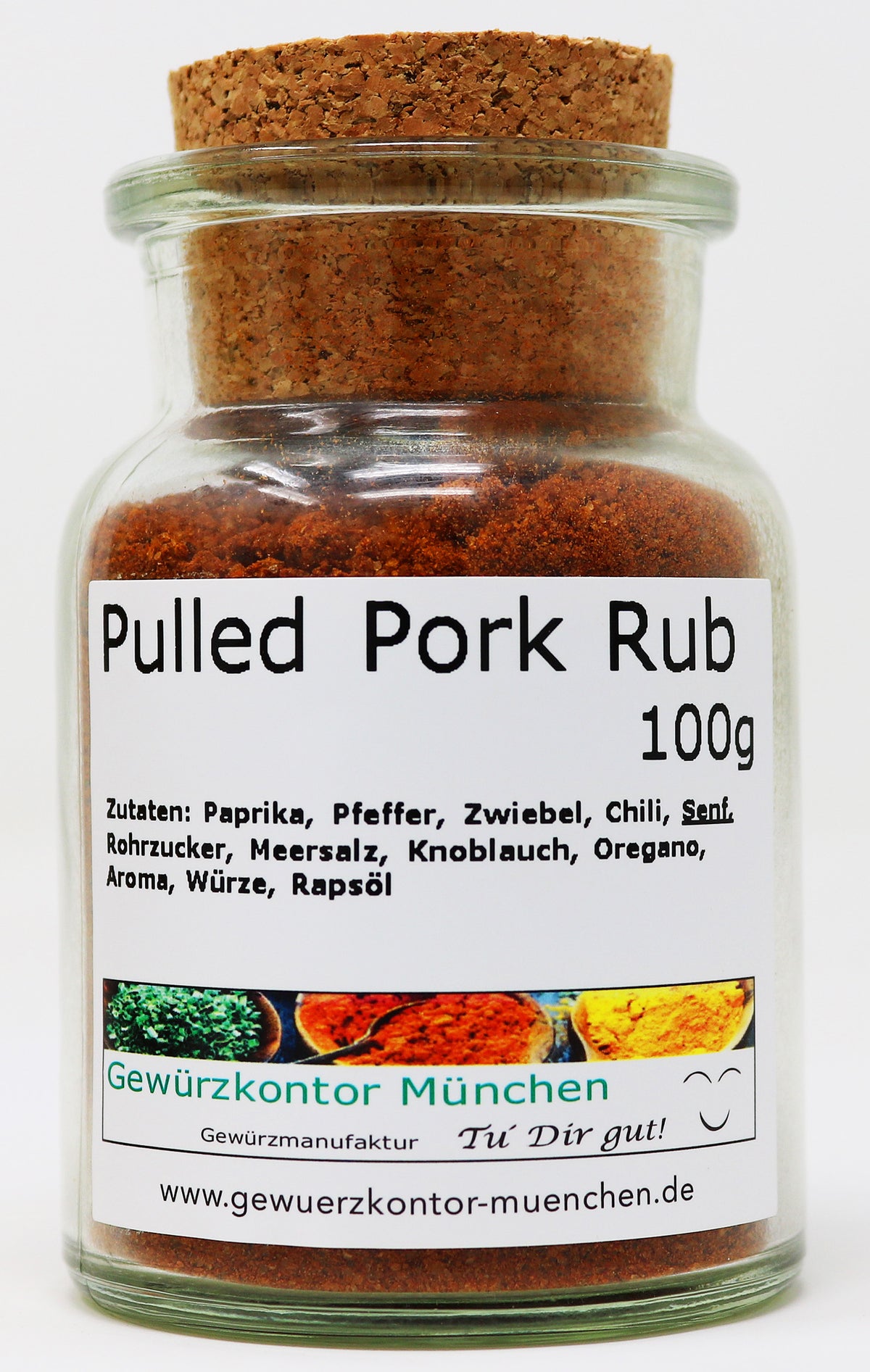 Pulled Pork rub 100g Glas