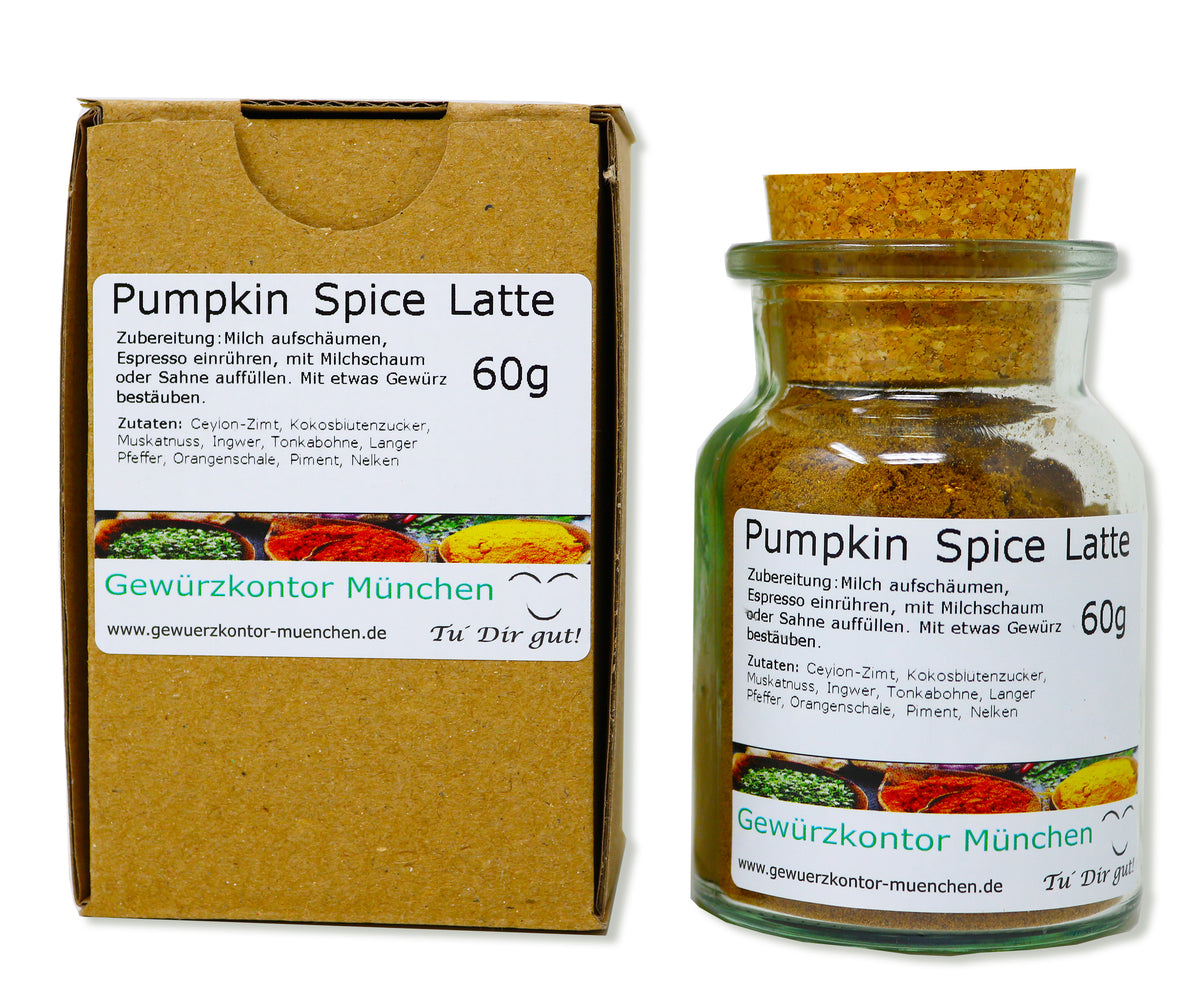 Pumpkin Spice Latte 60g glas karton