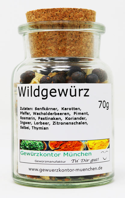 Wildgewürz ganz 70g Glas