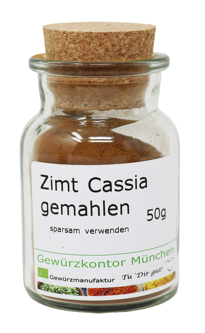 Zimt Cassia gemahlen 50g Glas